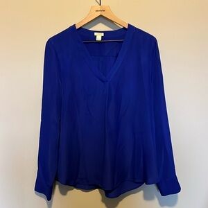 Elegant Blue Women's Top